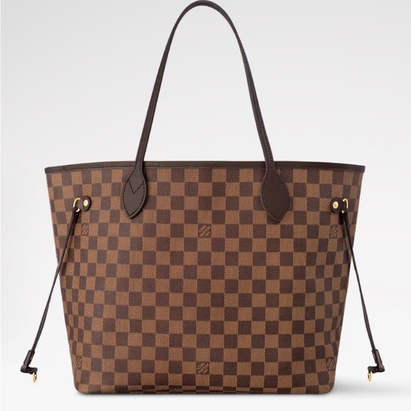 Louis Vuitton Handbags - Louis Vuitton Neverfull MM Demier Ebene coated canvas with,clutch,dust bag,box